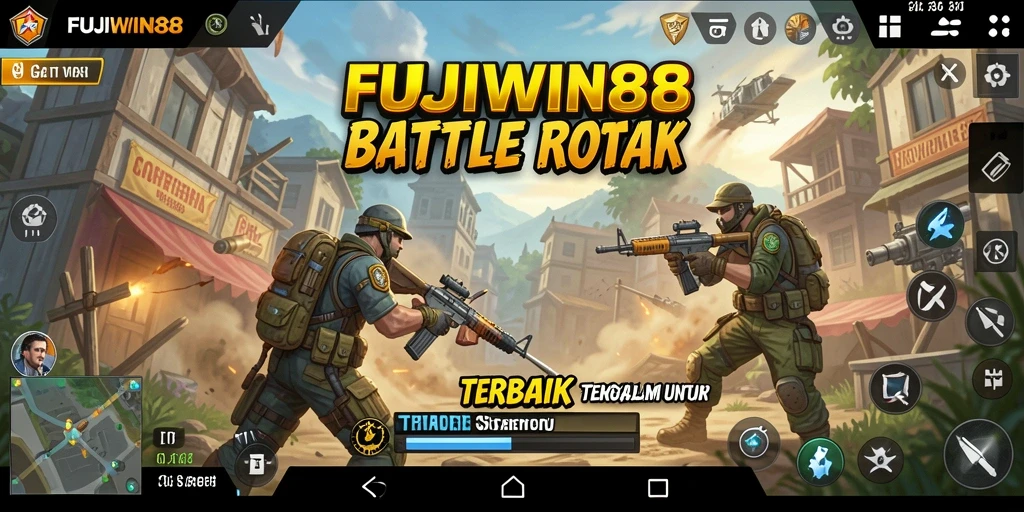 Tangkapan layar menunjukkan aksi seru dalam gameplay Battle Royale.