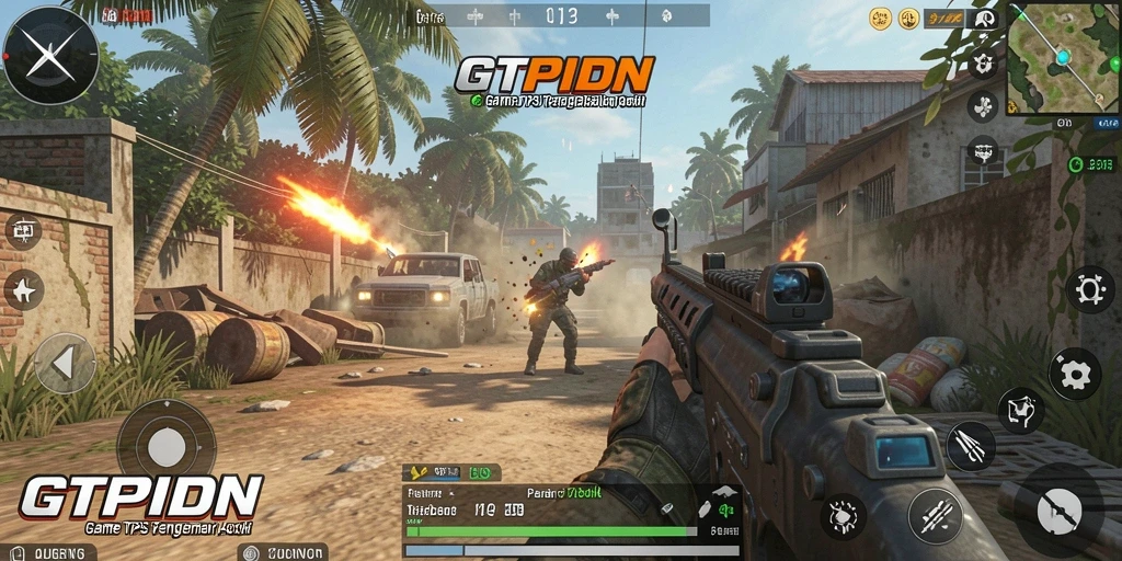 Tampilan seru dari gameplay action-packed TPS GTPIDN.