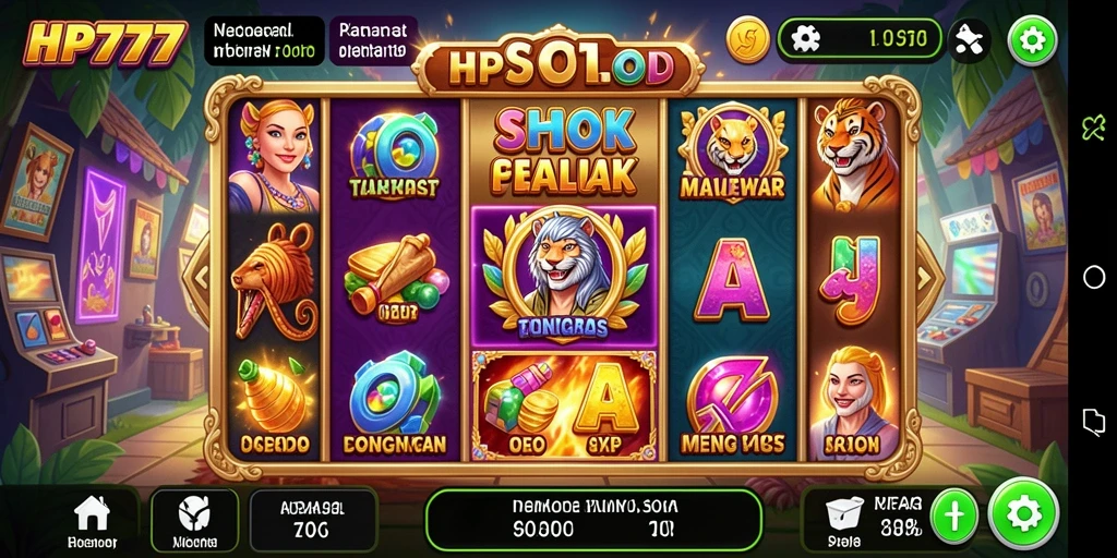 Tampilan gameplay Slot yang memukau dan menarik dari HP777.