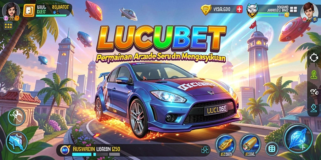 Tampilan gameplay seru LUCUBET dengan karakter unik.