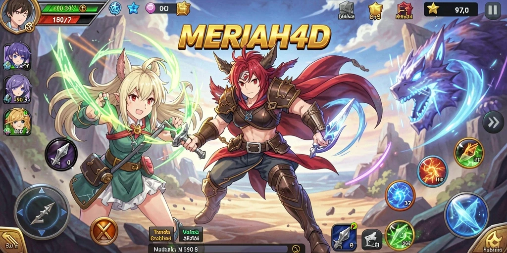 Tampilan gameplay menarik dari MERIAH4D yang penuh warna.