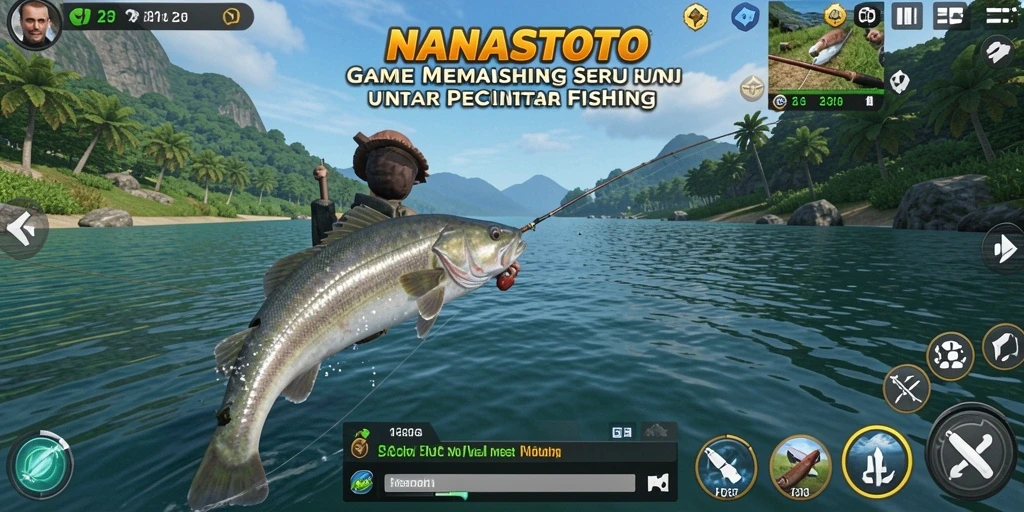 Tangkapan ikan yang menarik dalam gameplay NANASTOTO.