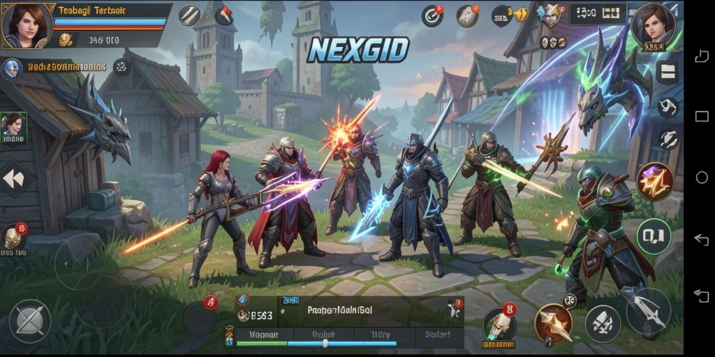 Tampilan gameplay <strong>NEXGID</strong> yang menarik dan strategi mendalam.