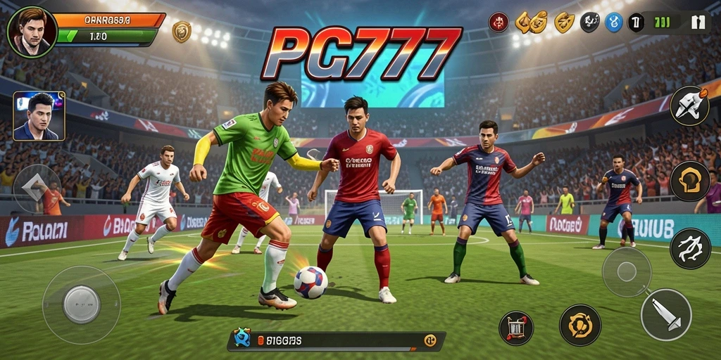 Tampilan gameplay PC777 dengan aksi olahraga yang mendebarkan.