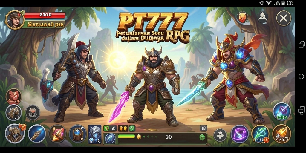 Tampilan gameplay PT777 yang menarik dalam petualangan RPG.
