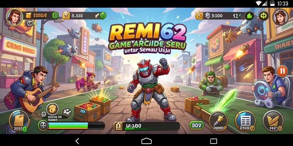 Tampilan gameplay menarik di REMI62 dengan banyak tantangan seru.