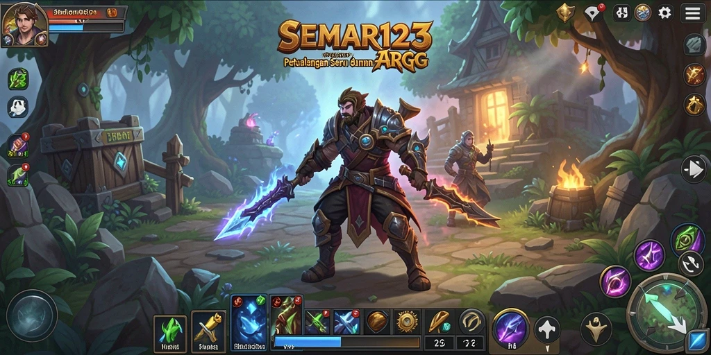 Tampilan spektakuler dari dunia petualangan ARPG SEMAR123.