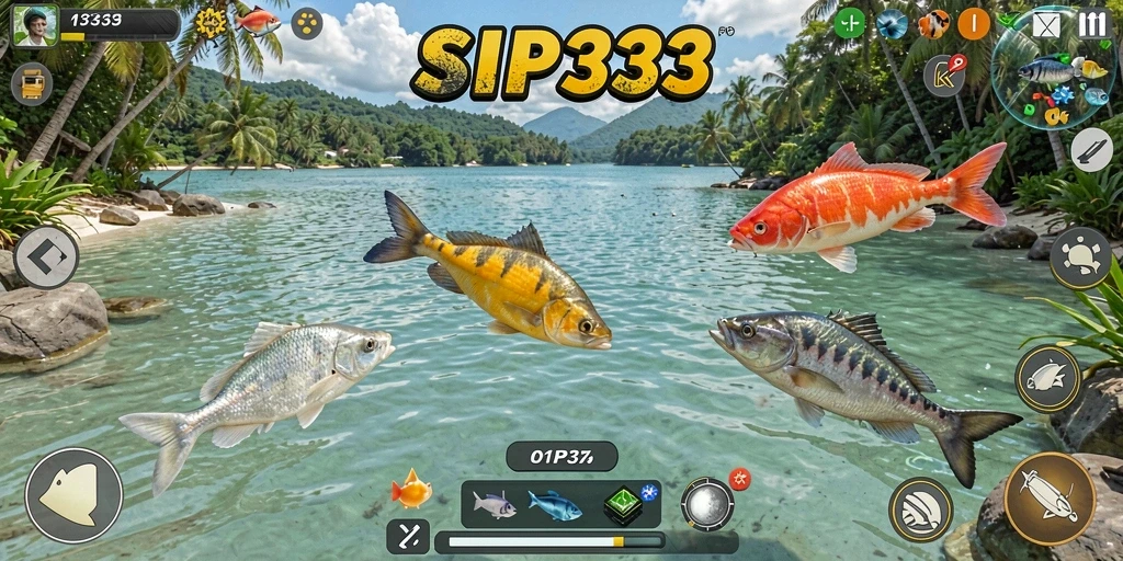 Tampilan gameplay seru dalam game Tembak Ikan SIP33.