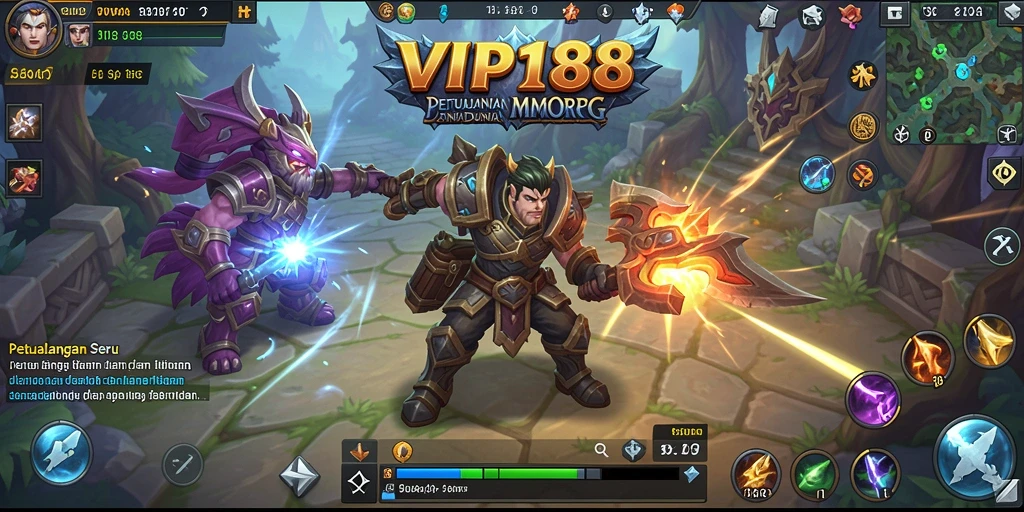 Tampilan gameplay seru dan interaktif dari VIP188.